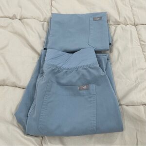 FIGS Scrubs Set Dusty Blue Limited Edition Used